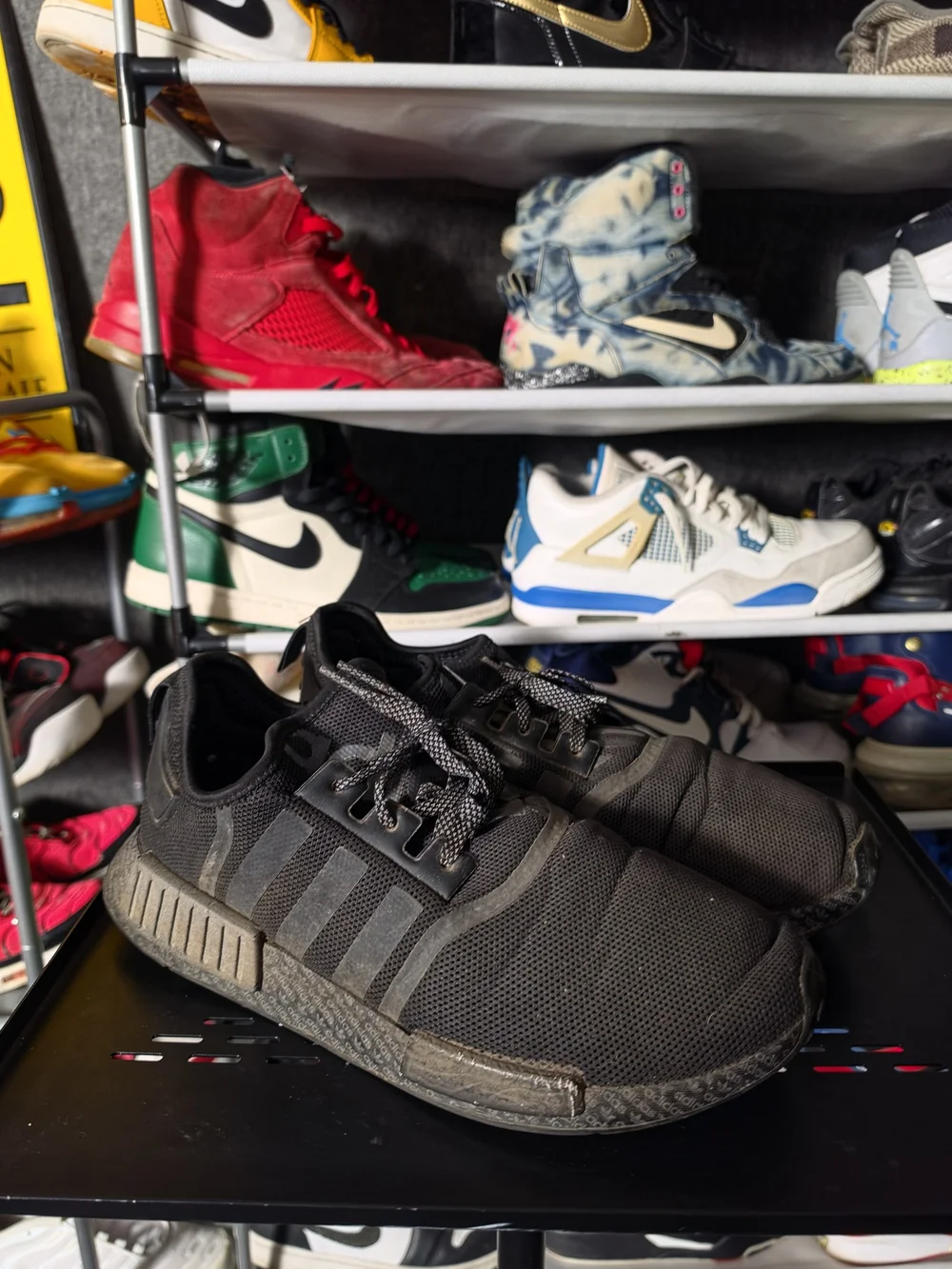 🔥 Adidas NMD R1 Triple Black Sneakers Men Size 12